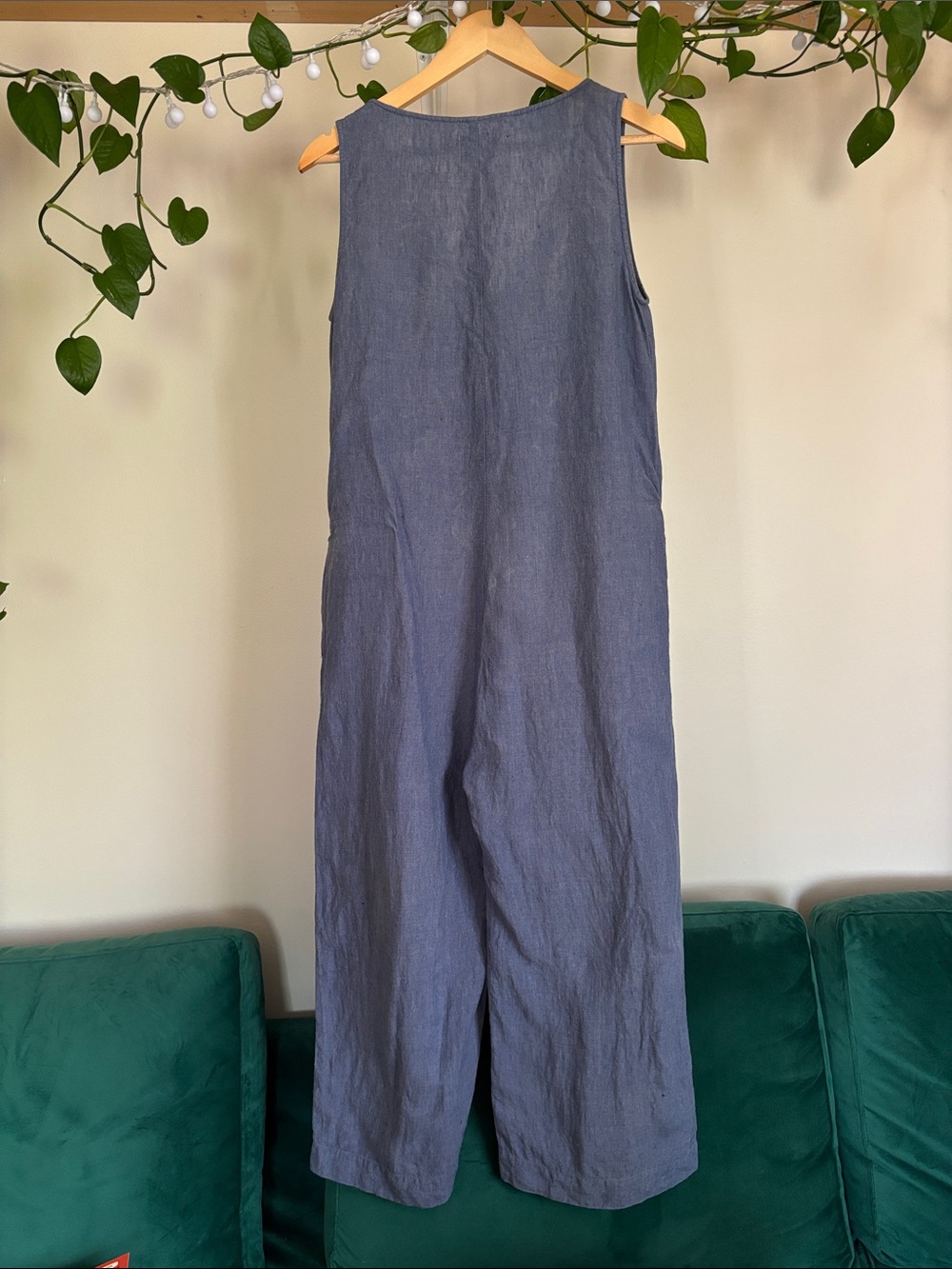 OFFON Linen Wide-leg Summer Jumpsuit - Picture 6 of 7